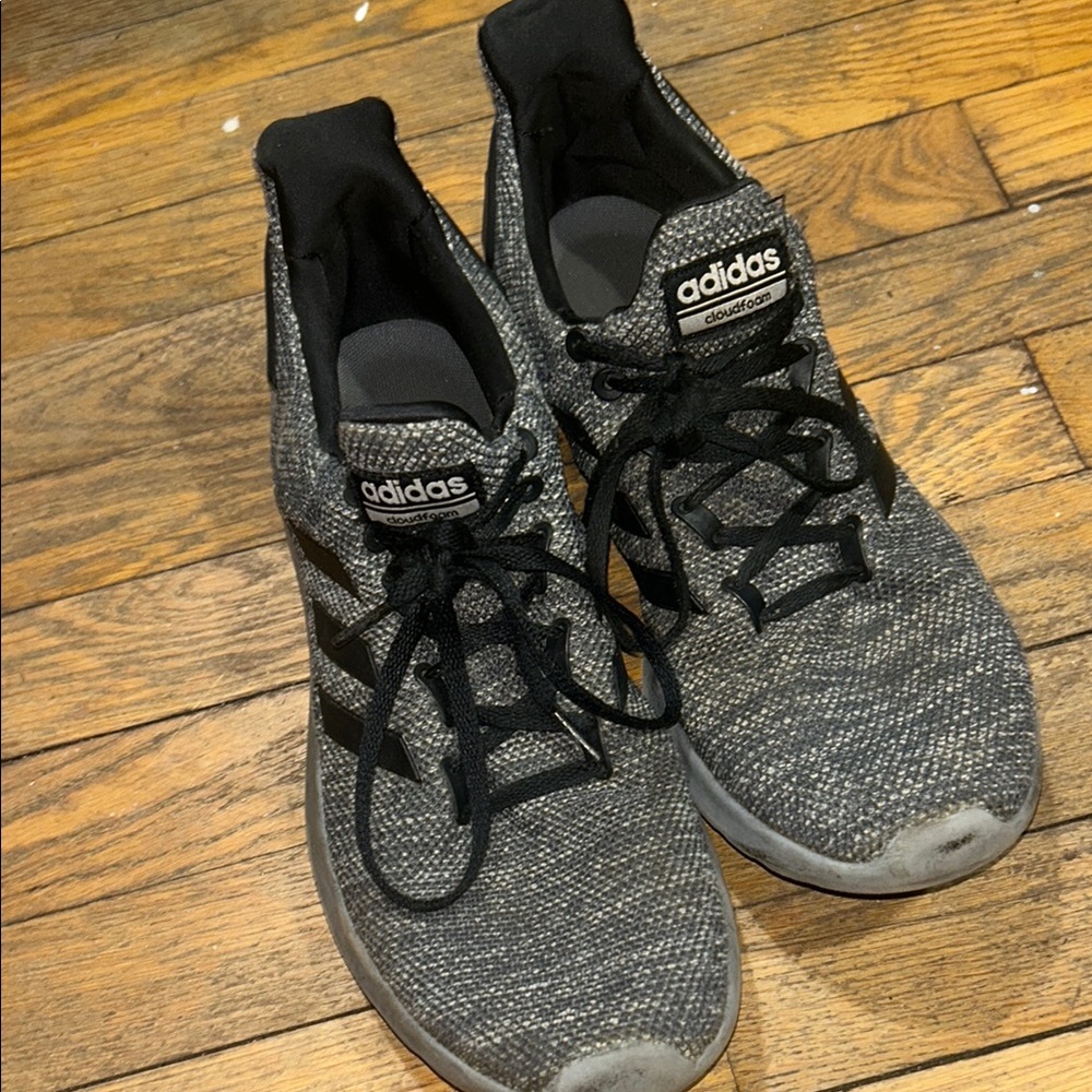 Adidas Black and Gray Sneakers
